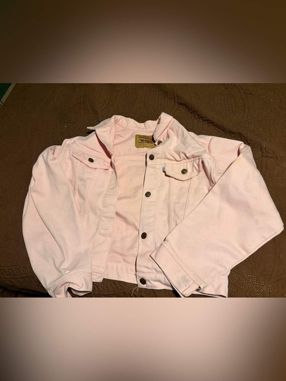 Levi's Pale Pink Denim Trucker Jacket